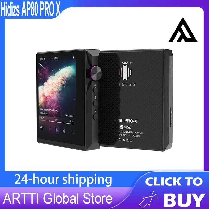 

Портативный Bluetooth MP3-плеер Hidizs AP80 PRO X 2,5/3,5, сбалансированный, без потерь, Тип C MQA FLAC LDAC USB DAC DSD64/128 DAP