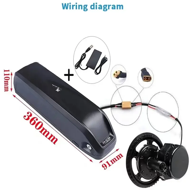 Imagem -02 - Usb Lithium Battery Motor Conversion Kit Kickscooter Electric Bike Bicicleta Duty 36v 48v 52v 20ah 18650 350w1000w