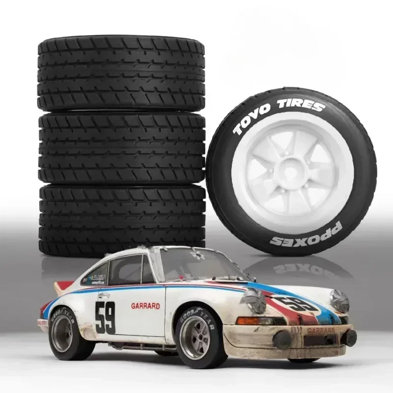 

FOR 1/10 Tamiya M Car RC Flat Run Drift Universal MJX 1/14 Rally Car 60D Wheel Tire W246