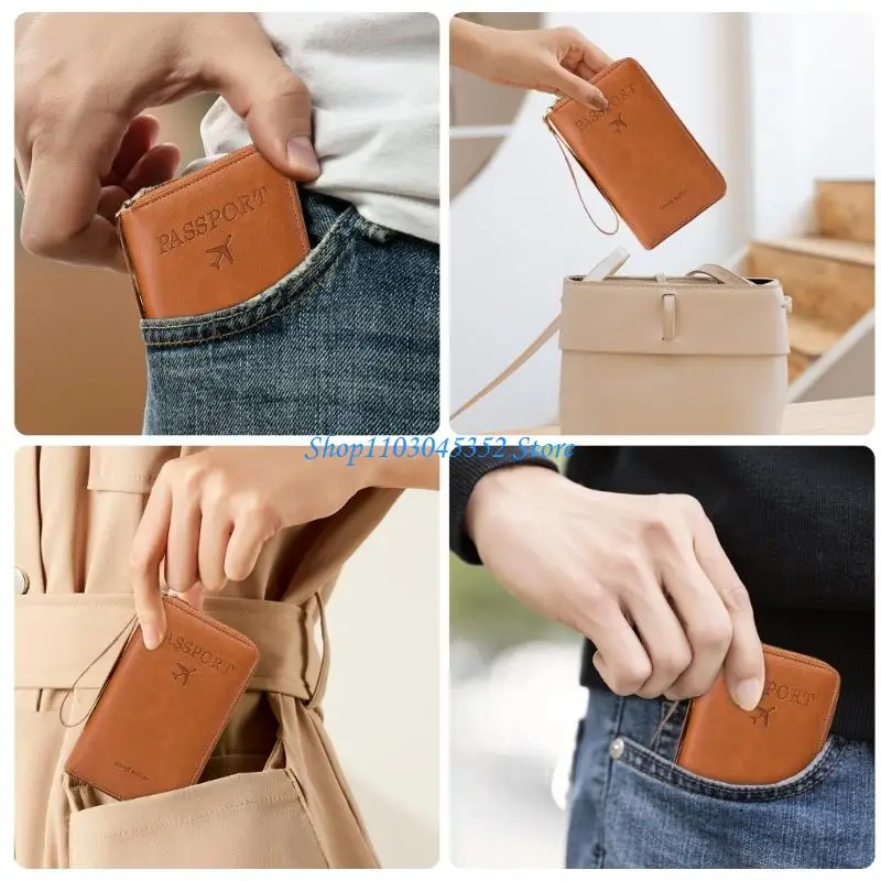 Case Case Cover Cover Travel Wallet Pu Leather Card Case Accessories for Women and Men