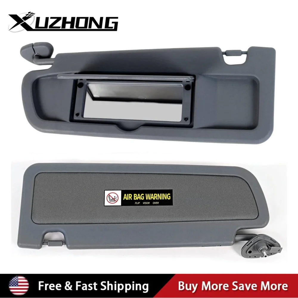 83230-SNA-A01ZA 83280-SNA-A01ZA 2pcs Front Left + Right Side Sun Visor Dark Gray For 2006-2011 Honda Civic Coupe Sedan
