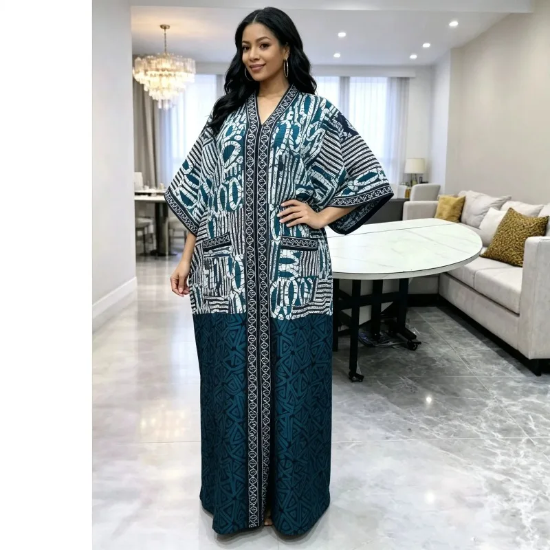 2026 Plus Size Traditional Africa Clothing Dashiki Ankara Gown Abayas Robe Muslim Kaftan Maxi Dress African Dresses for Women
