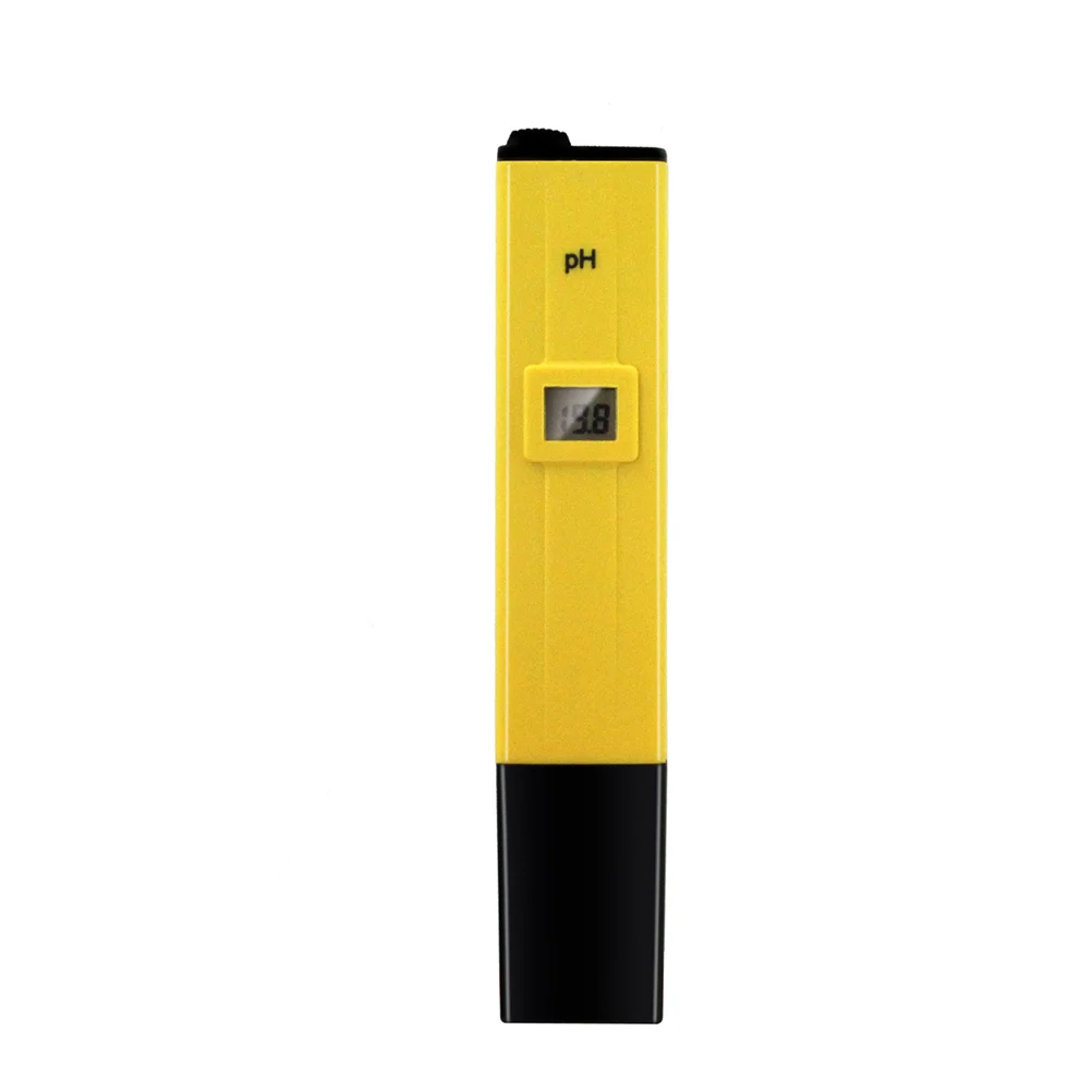 

PH Tester Digital Meter LCD Pen Yellow 15x3cm Accurate Long Time No Recalibration Home Lab Use Digital PH Meter