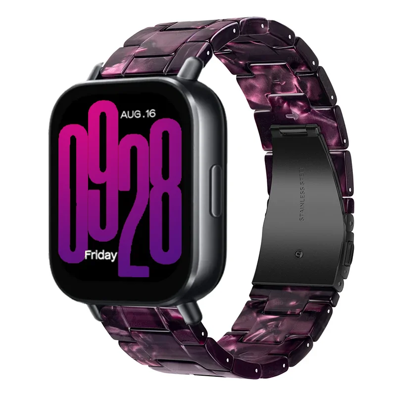 20mm 22mm Resin Strap For Redmi Watch 5 Lite/Active Xiaomi Watch 5-S5-4-3-2 Fashion Replaceable Bracelet For Amazfit Bip Max 6 5