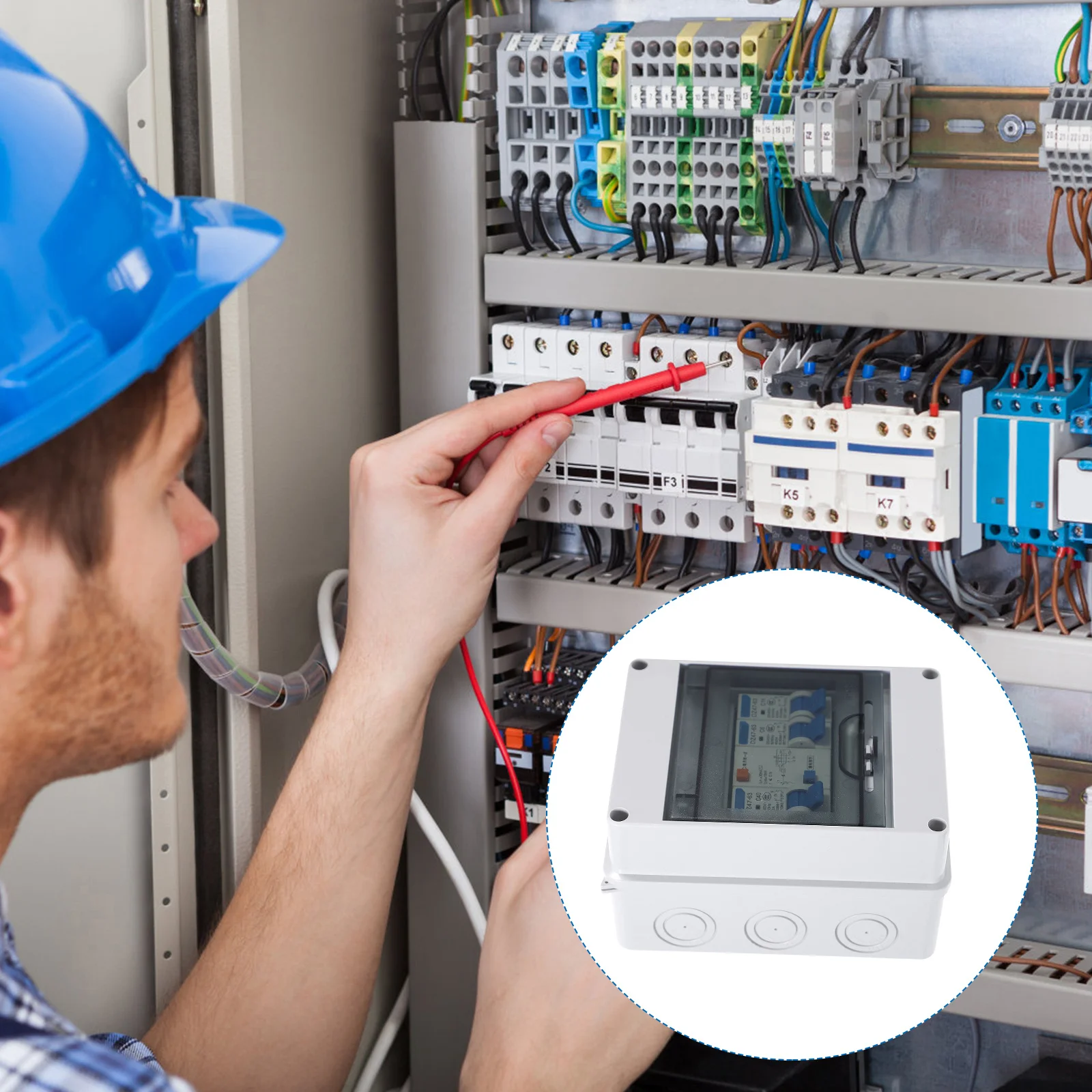 

Miniature Circuit Breaker Home AC Over Current Protection Ground Terminal Flame Retardant Housing Reliable Materials Safe