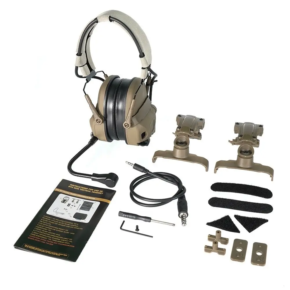 Casque tactique SPECPRECISION GEN6 Noir 6