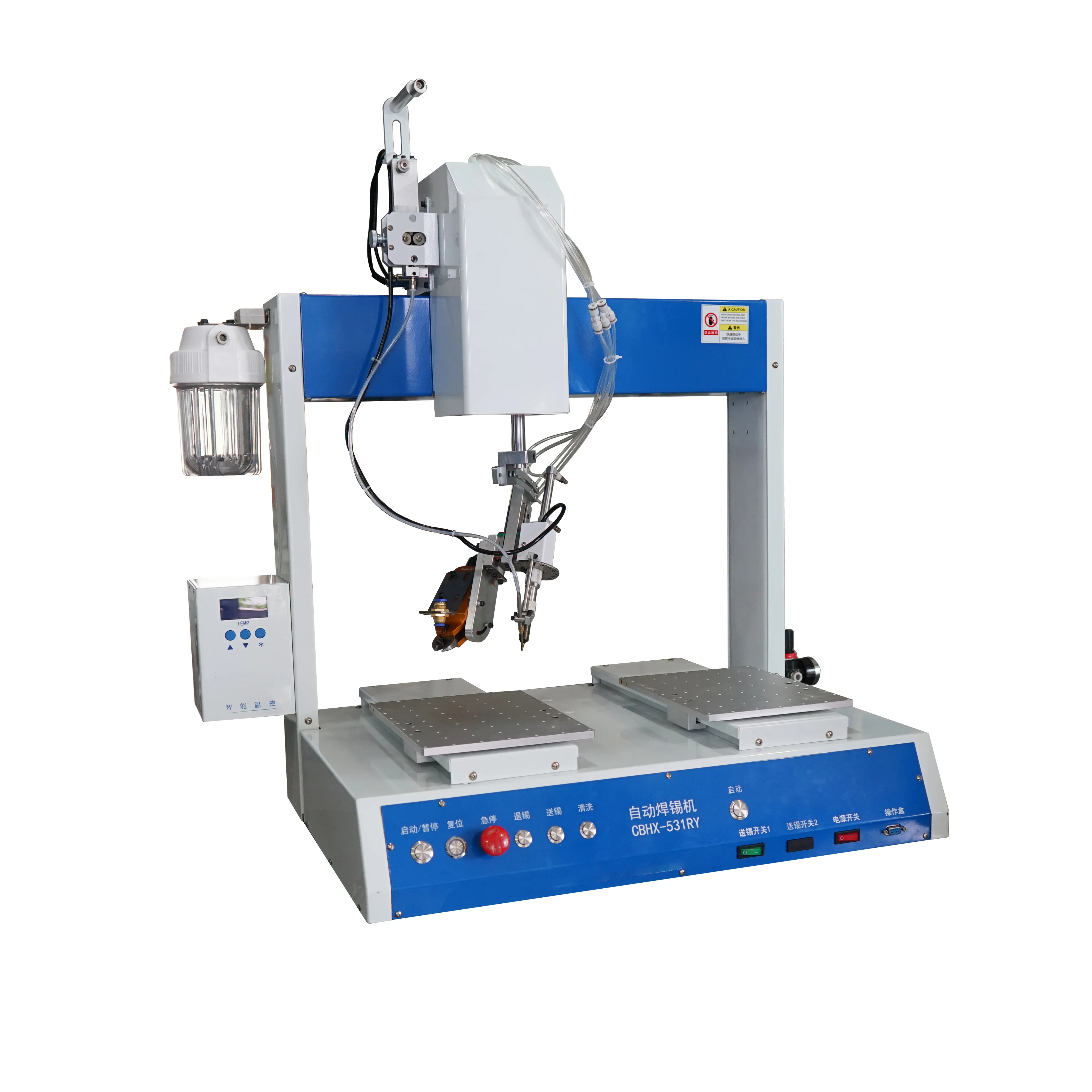 PCB Board Board Light Emitting Diode Light Automatic Lead Pin Cutting Welding Machine Double Platform Welding Machine Solder