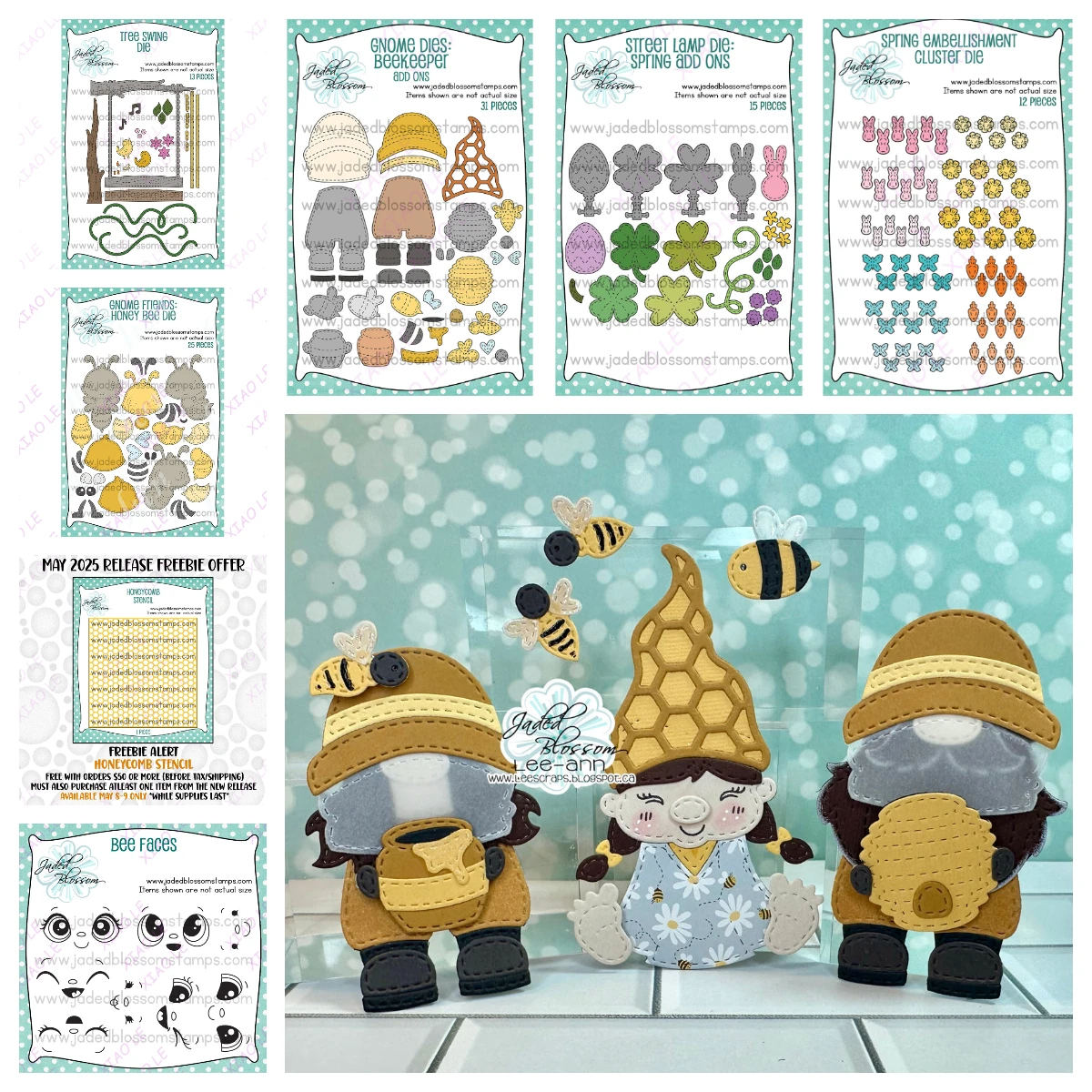 

Gnome Spring Embellishment Cluste Cutting Dies Stamps Scrapbook Diary Decoration Stencil Embossing Template DIY Greeting Card