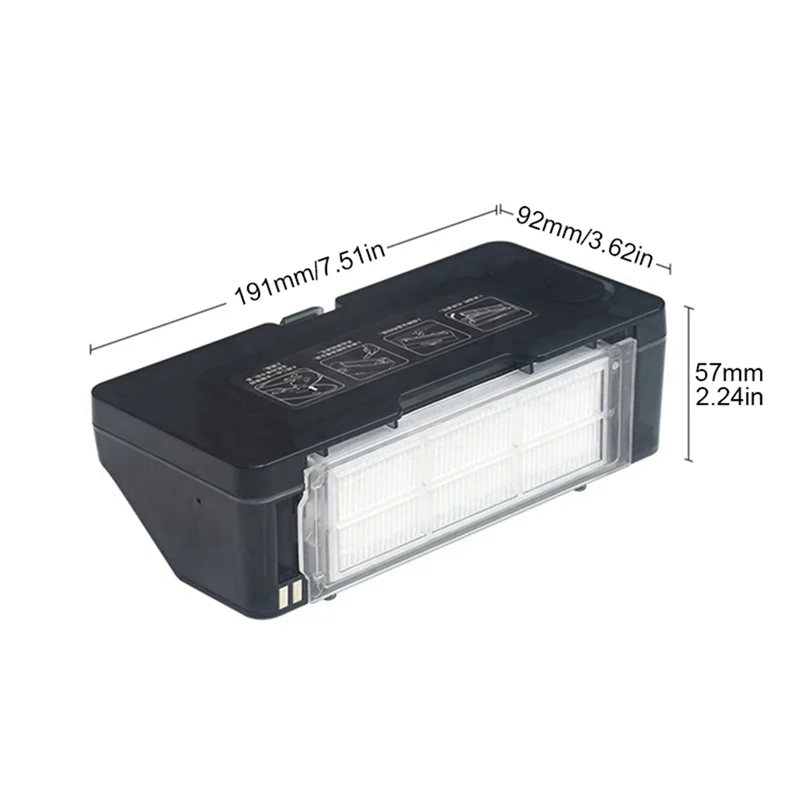 N98R dla XiaoMi Mijia Robot STYTJ02YM MVVC01-JG dla VIOMI V2 V2 Pro V3 V-RVCLM21B 2 w 1 Pojemnik na kurz ze zbiornikiem na wodę