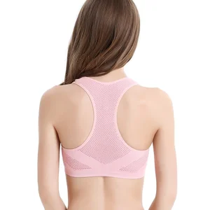 Women's Breathable Sports Bra absorb sweat to the padded shock proof gymnasium running dual layer without sewing yoga Sports bra clothing 6 Main Sales Strengthened Bra - №4