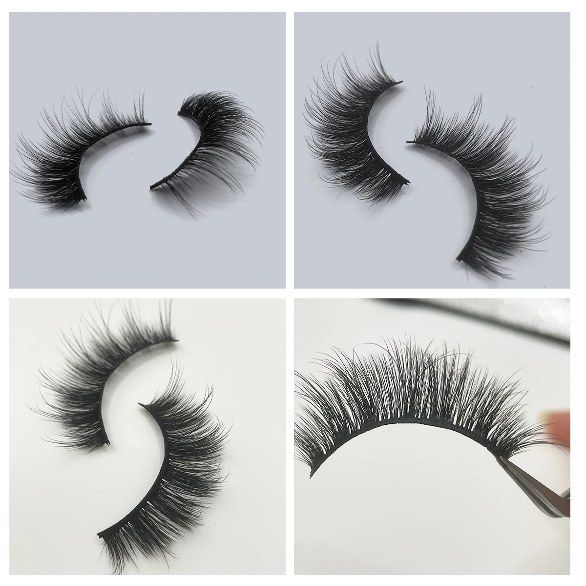 5/7/10 ペア 3D ロシアまつげ再利用可能なふわふわつけまつげエクステンション大曲線ドラマチックなボリュームアイメイク用