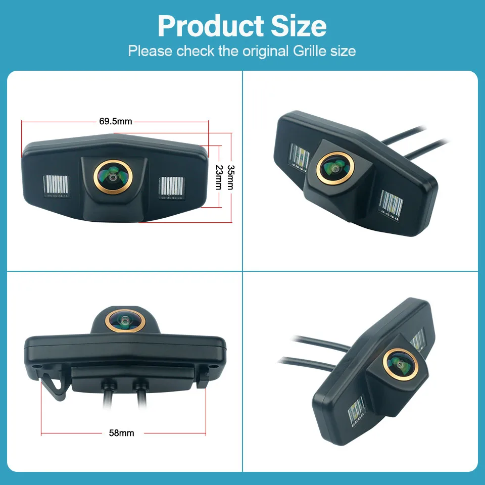 HaiSunny HD AHD 1080P Backup Rear View Camera For Honda Accord 6 Civic Pilot Acura TSX 2004-2008 2009 2010 2011 2012 Car Reverse
