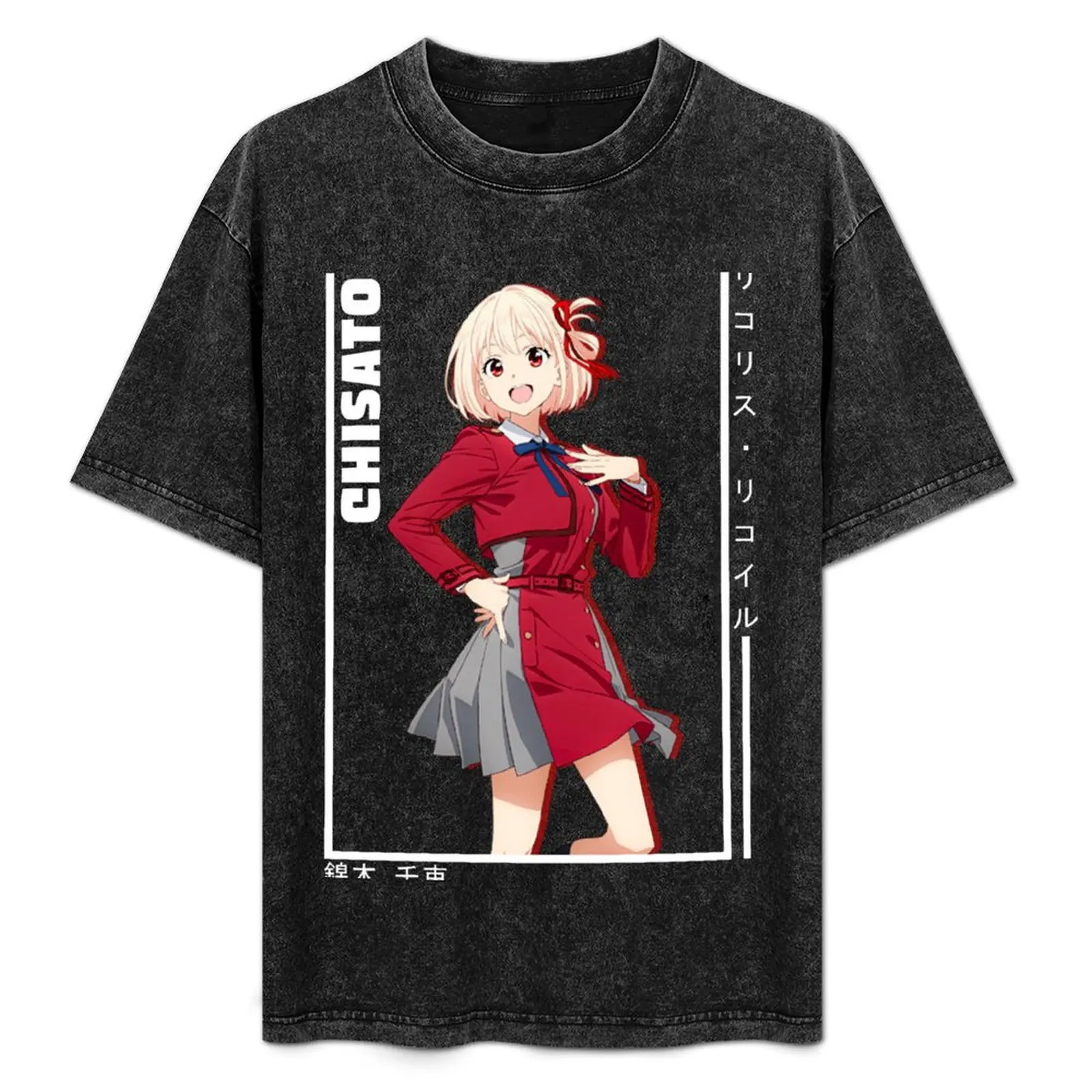 Chisato Nishikigi - Lycoris Recoil T-Shirt Trendy Print Short Sleeve T-Shirt