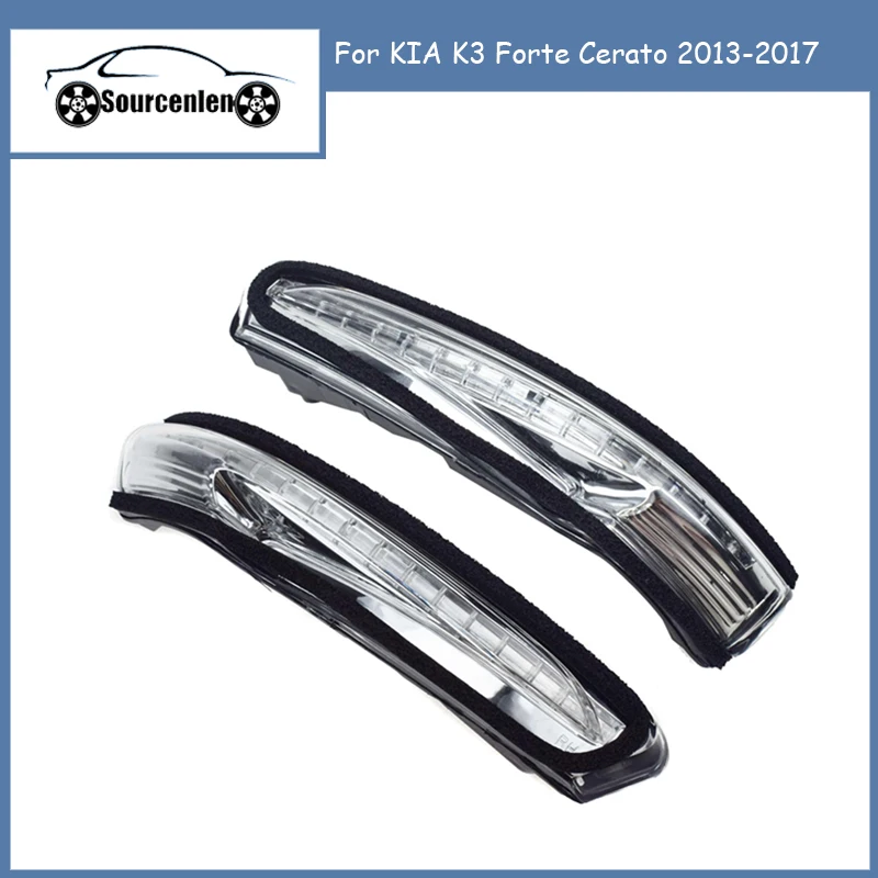 Left Right Rearview Side Mirror Light Turn Signal Indicator Repeater For KIA K3 Forte Cerato 2013-2017 87614-A7000,87624-A7000