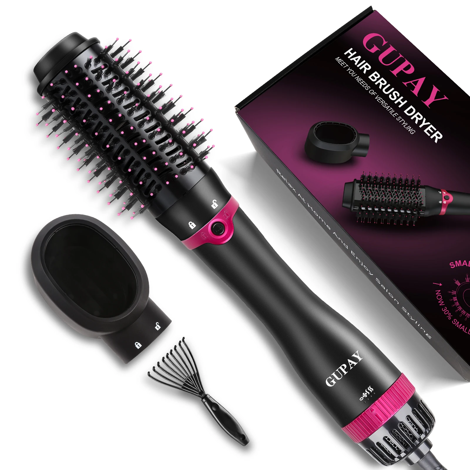 Hair Dryer Brush Blow Dryer Brush 3 in 1 Hot Air Brush Lightweight Hairdryer & Styler Volumizer for Drying Curling Straightening