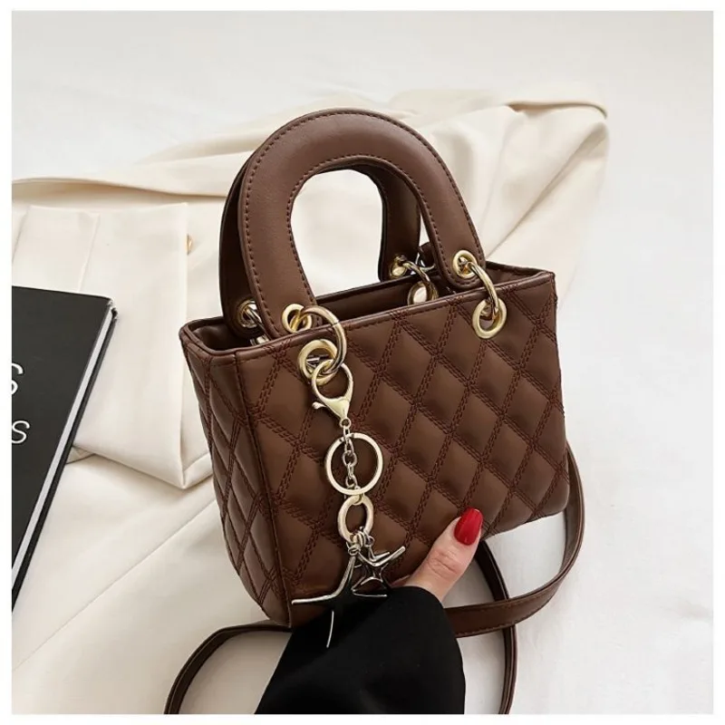 Small Artificial Leather Handbags for Women Luxury Designer Bag Single Shoulder Crossbody Bag Female Tote Bag for Daily