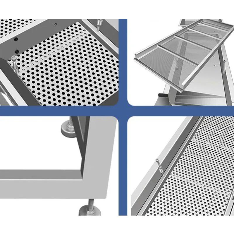 Linear Vibrating Screen Separator Stainless Steel Double Discharge Outlet Linear Vibration Sieve Adjustable Amplitude Customized