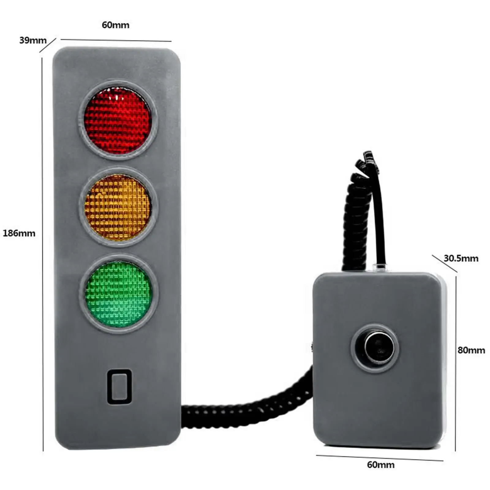 Garage Parking Sensor 3 Color Indicator Lights Compact Garage Parking Asst