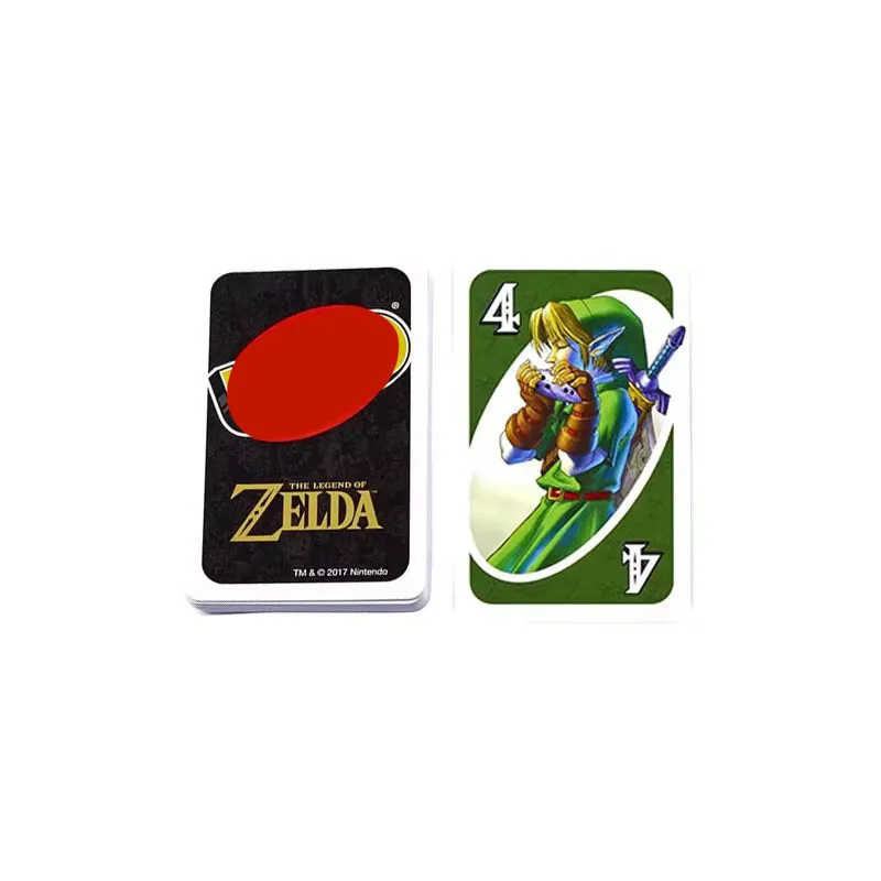 Neu die Legende von Zelda Uno Kartenspiel Familie lustige spezielle Regel Link Themen Grafik brett spielen Spiel Poker für 2-10 Spieler