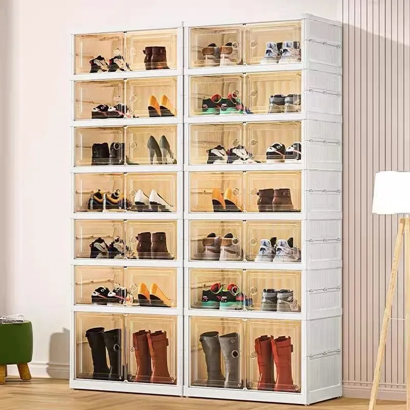 

Household shoe rack, foldable installation-free, multi-layer shoe cabinet