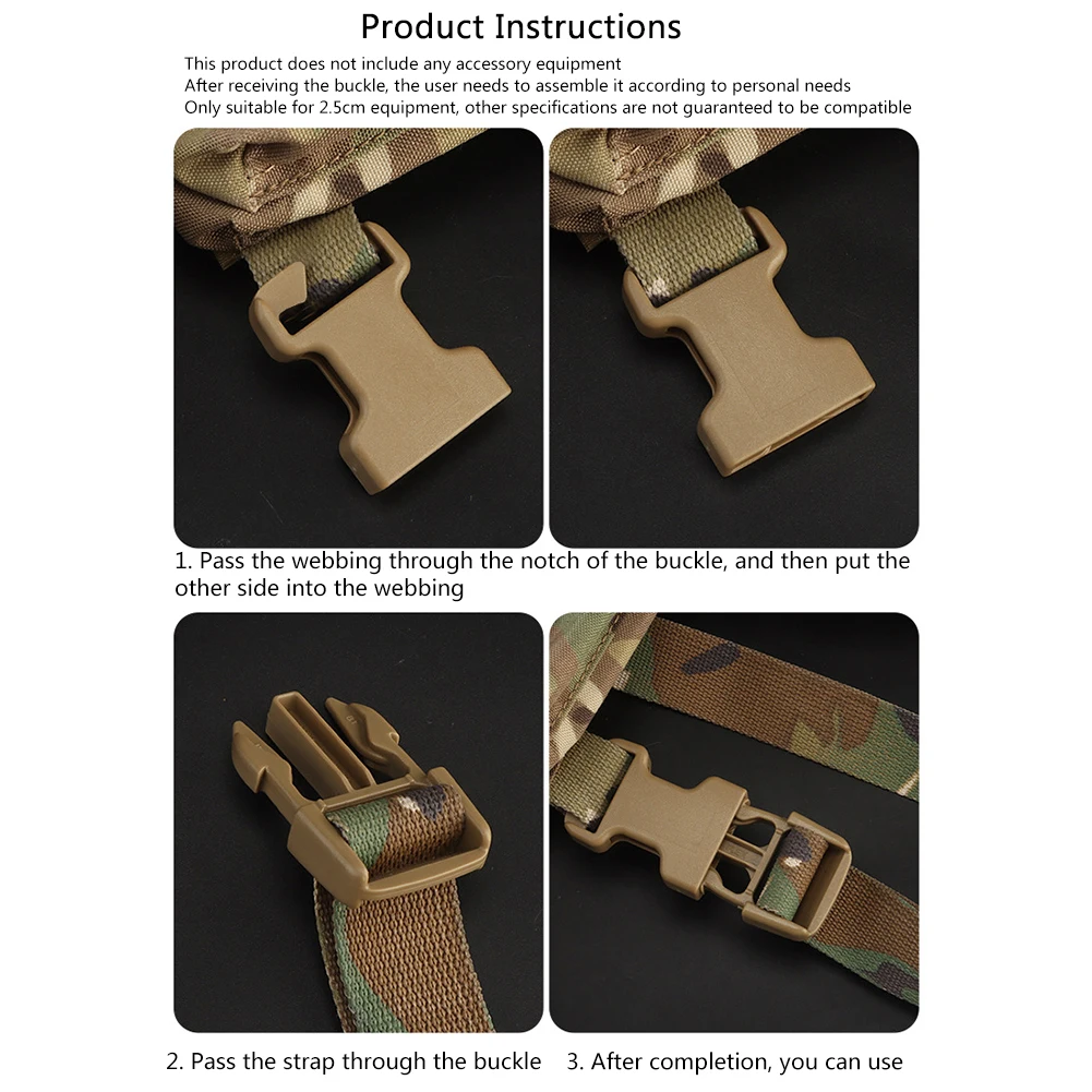 Fivela de Mochila WST 2pcs com - Outdoor Hunting Belt avaliação e preço