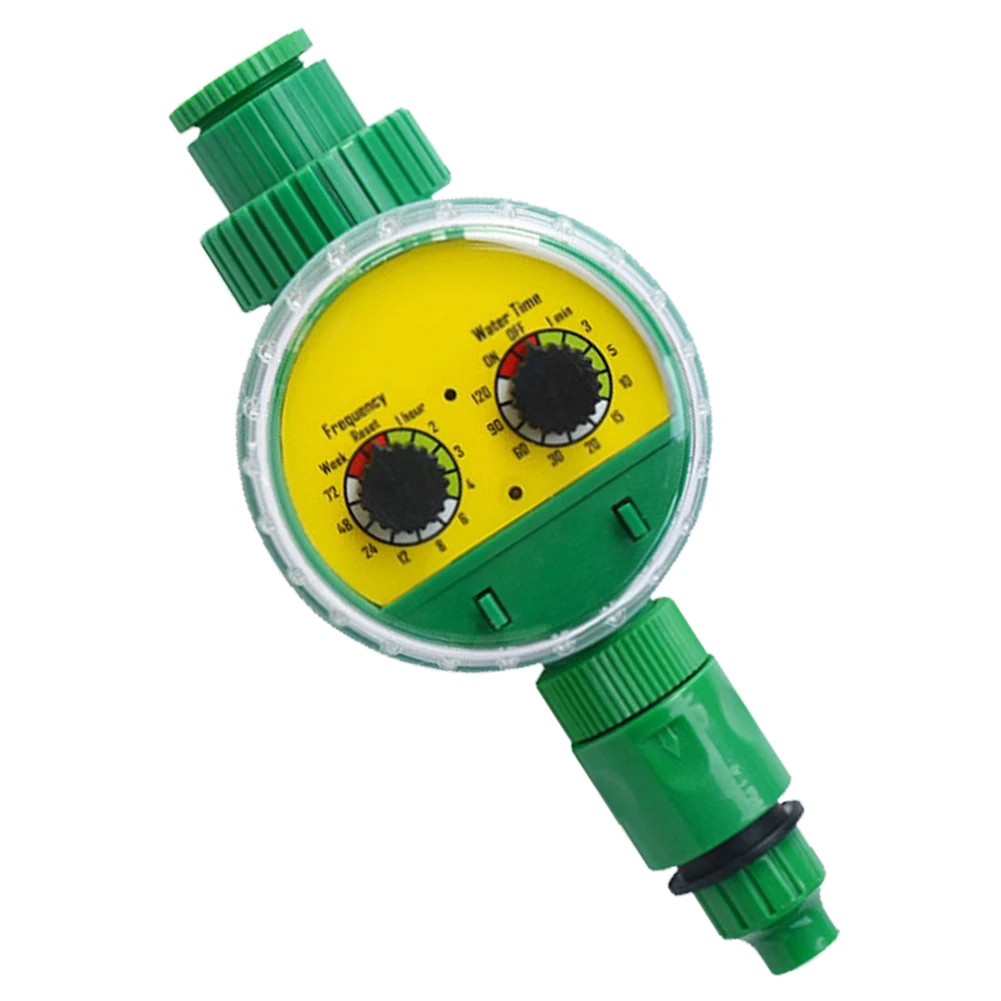

Automatic Irrigation Timer Double Dial Control Intelligent Sprinkler Timer Digital Programmable Controller for Lawn Flower Plant