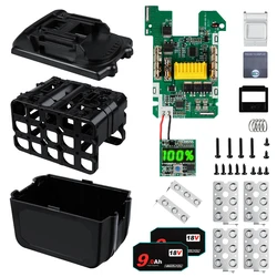 Caja de batería BL1890 de 9,0Ah para Makita, caja de carcasa de 18V DIY de 6,0Ah con protección de carga de placa PCB BMS, puede instalar 15 baterías