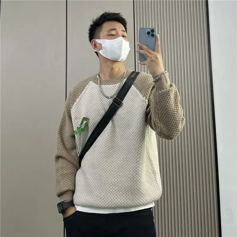 New In Pullover Man Autumnr and Winter Knitted Sweaters for Men Korean Popular Clothes Y2k Reviews Harajuku Style Cheap Knitwear