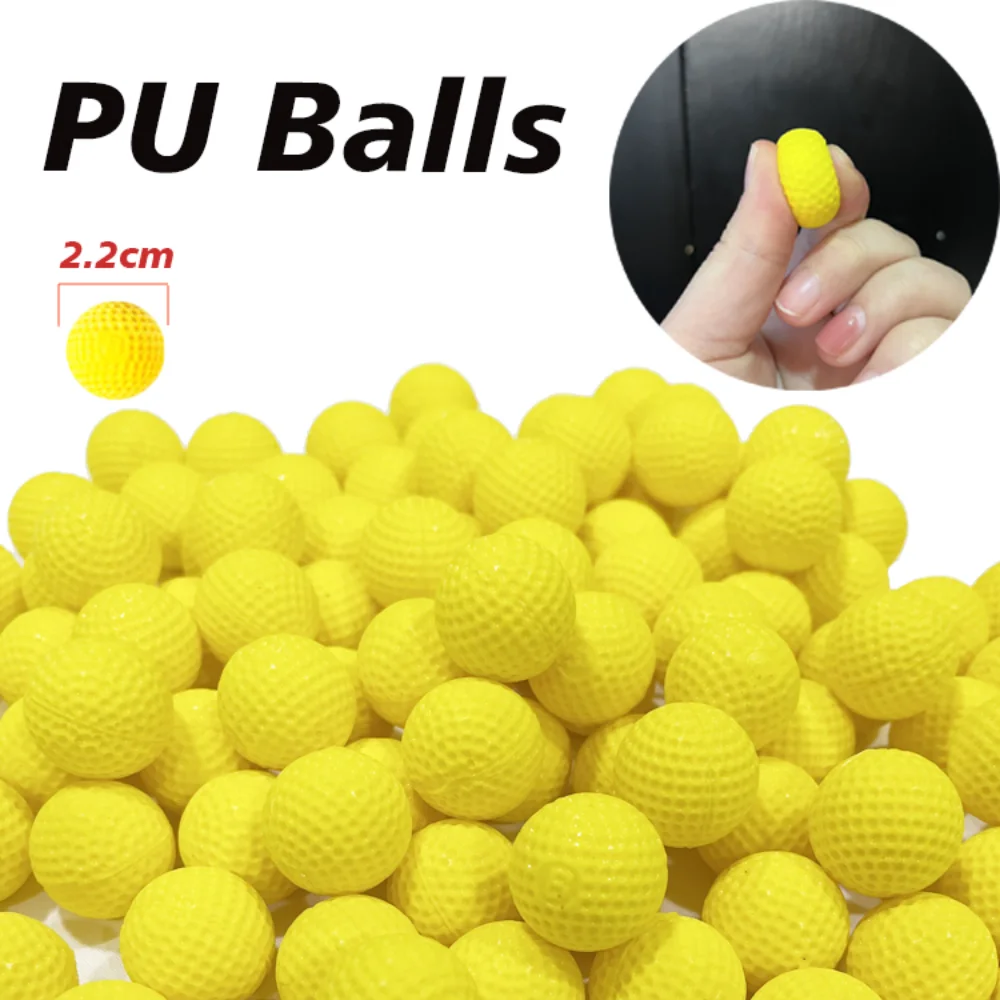 Yellow PU Bullet Nerf Rival Refill Darts Toy Gun Round Bullets Toy Gun Ball Dart for Nerf Rival Apollo Zeus Gun 25/50/100pcs