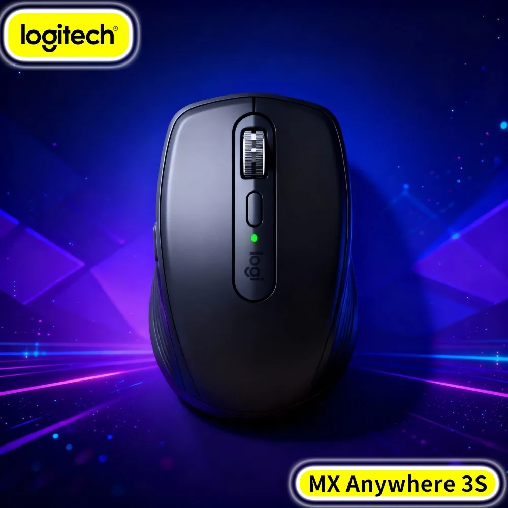Top-Tier MX Anywhere 3S - 8000 DPI, Hyper-Scroll, USB-C Fast Charge, Perfect For Creative Team Collaboration & Office