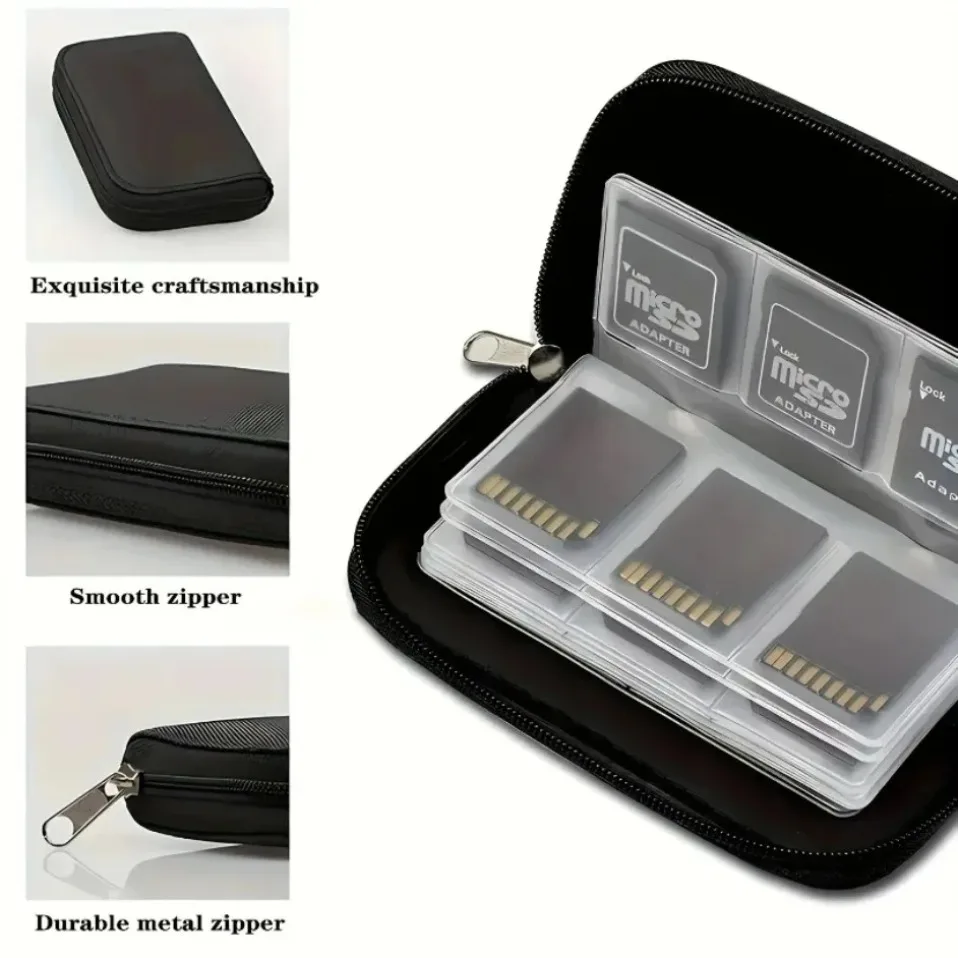 

Case Holder Wallet Memory Card Storage Bag Carrying 22 Slots for CF/SD/Micro SD/SDHC/MS/DS Game Accessories memory card box