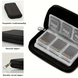 Case Holder Wallet Memory Card Storage Bag Carrying 22 Slots for CF/SD/Micro SD/SDHC/MS/DS Game Accessories memory card box