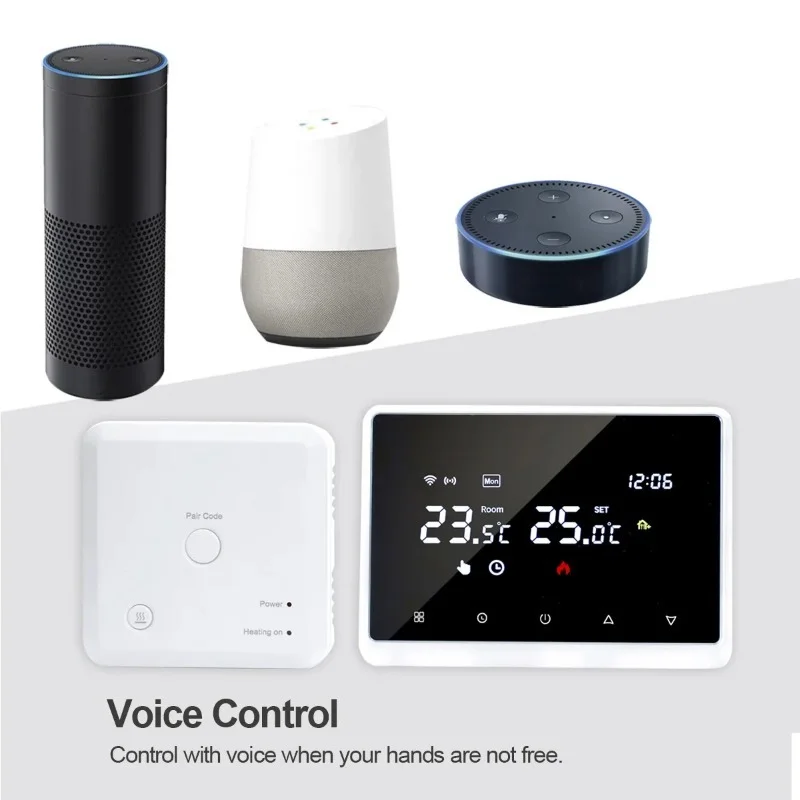 

Новый настенный термостат Tuya Wifi ME98 с ЖК-экраном и сенсорным управлением для теплого пола, Wi-Fi термостат 2026 года