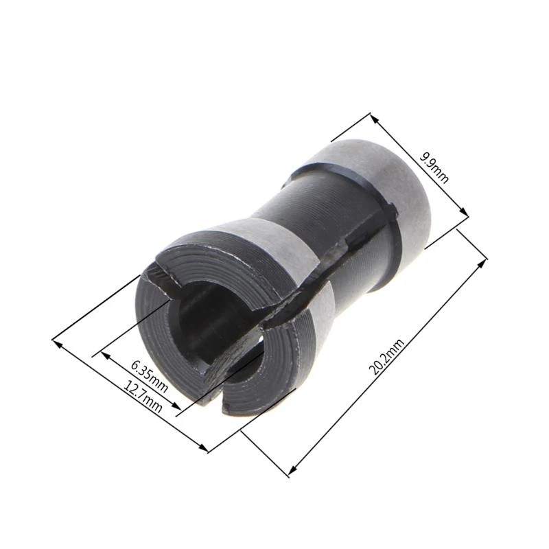 E06B 6.35/8mm 콜렛 척 조각 조각 트리밍 기계 전기 라우터 높은 정밀