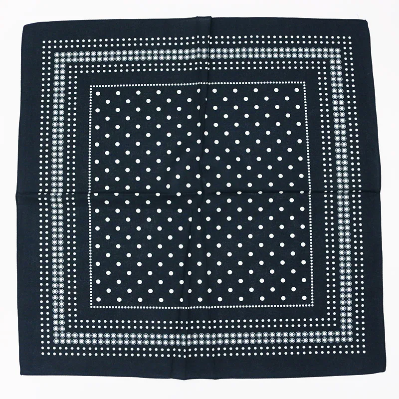 Green Dark Navy New Dots Bandanna Cotton Women/Girl Headband Men Pocket Square Scarf Headwear Headscarves Hair Bands