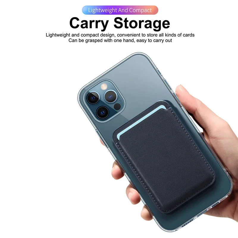 Magsafe Leder-Kartenhalter mit Magnetverschluss für iPhone 17 Pro Max und Samsung S26 Ultra – Macsafe Kartenhalter mit Fächern als Zubehör – Detail 6