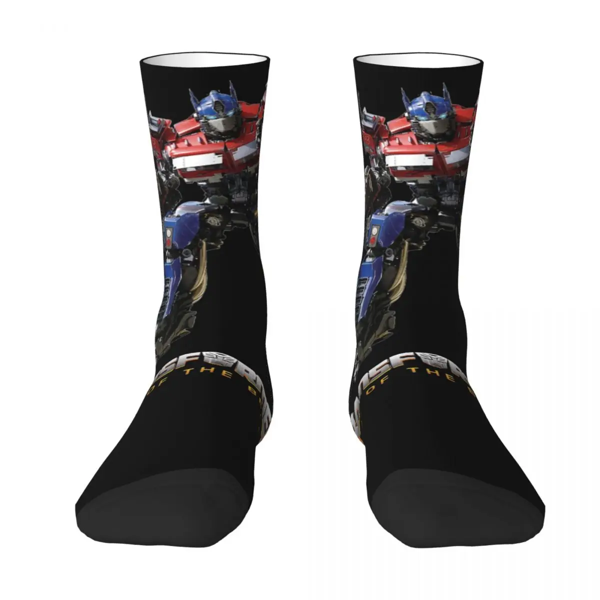 Casual Transformers Rise Of The Beasts Rotb Theme Design Basketball Socks Merch All Season Soft Crew Socks Breathable