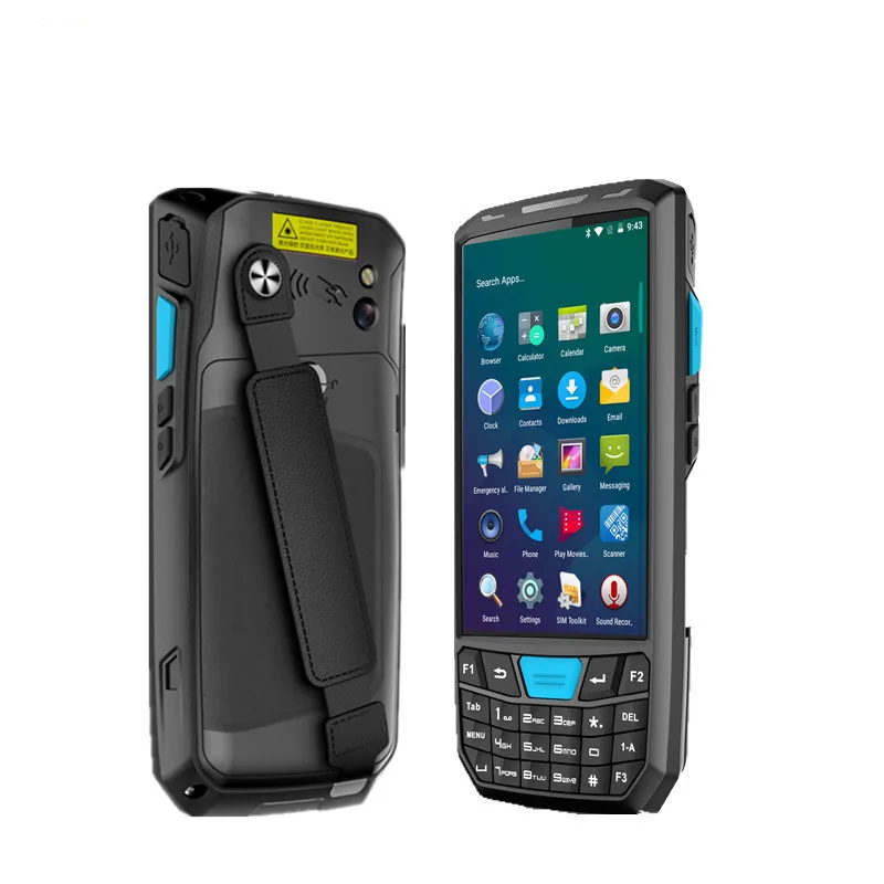 Industrial Mobile Phones Data Collector Waterproof Rugged QR Code Barcode Scanner Pda NFC Android 8.1 PDA