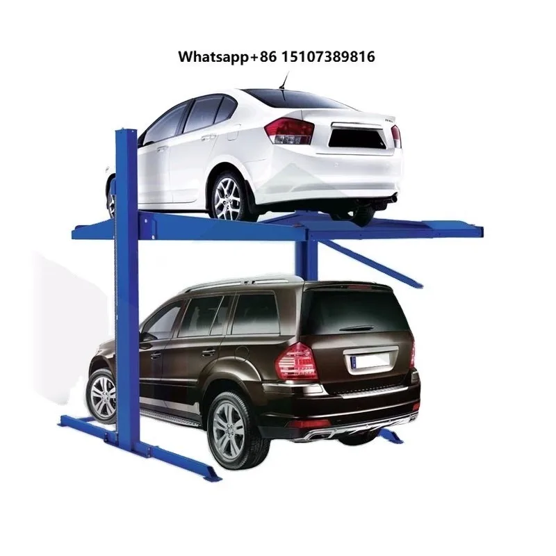 Smart 2-Post 2700kg Capacity Car Lift Hydraulic-Driven Two-Column Garage Parking System Parking Equipment