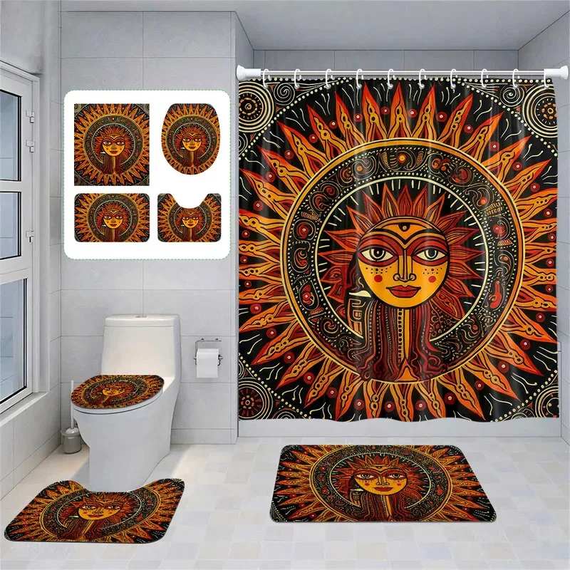 

JUJ63Home shower curtains bathroom Decora waterproof fabric non-slip bath mat water absorption curtain Modern Nordic Egypt p3jn$