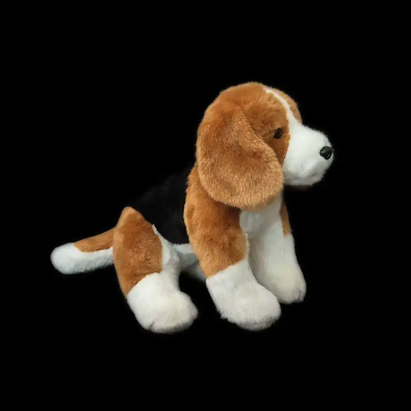

Simulated Beagle Plush Toy Cute Little Dog Plush Toy Hunting Dog Doll Lifelike Animals Simulation Stuffed Doll Kawaii Toy Gifts