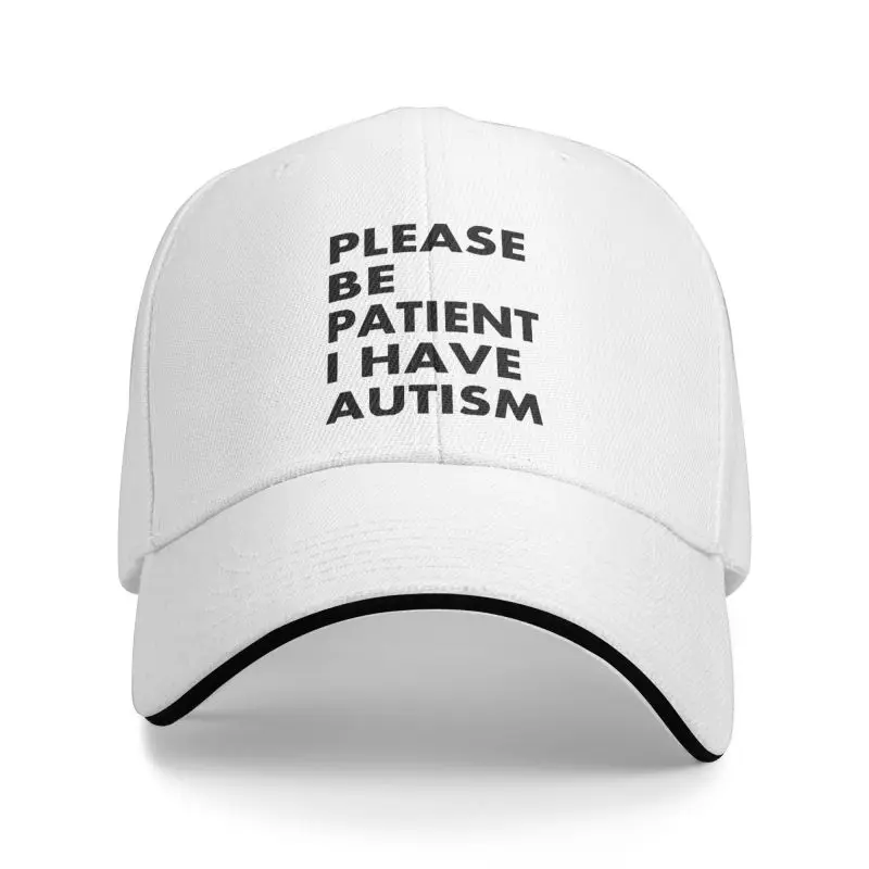 Personalized Please Be Patient I Have Autism Baseball Cap Women Men Adjustable Dad Hat Outdoor