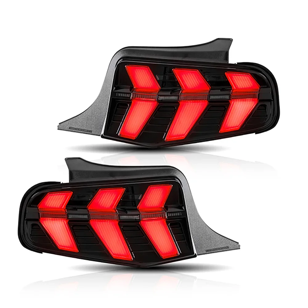 

Pair Of Car Tail Light Assembly For Ford Mustang 2010 2011 2012 LED Brake Signal light Tuning Parts Car Rear Lamp System