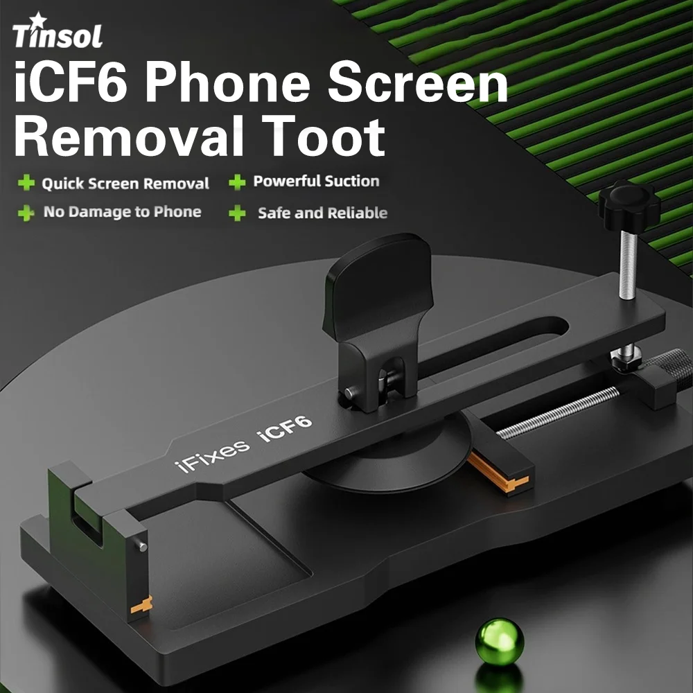 TINSOL Strumento di leva per schermo LCD per telefono cellulare Design senza calore Angolo regolabile Strumento di rimozione e riparazione per display adesione forte