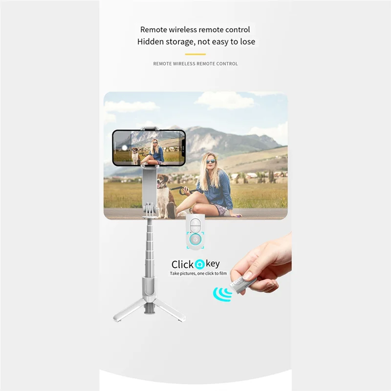 

B86B-72Cm Anti-Shake Mobile Phone Gimbal Stabilizer Bluetooth Selfie Stick Aluminum Alloy Handheld Stabilizer
