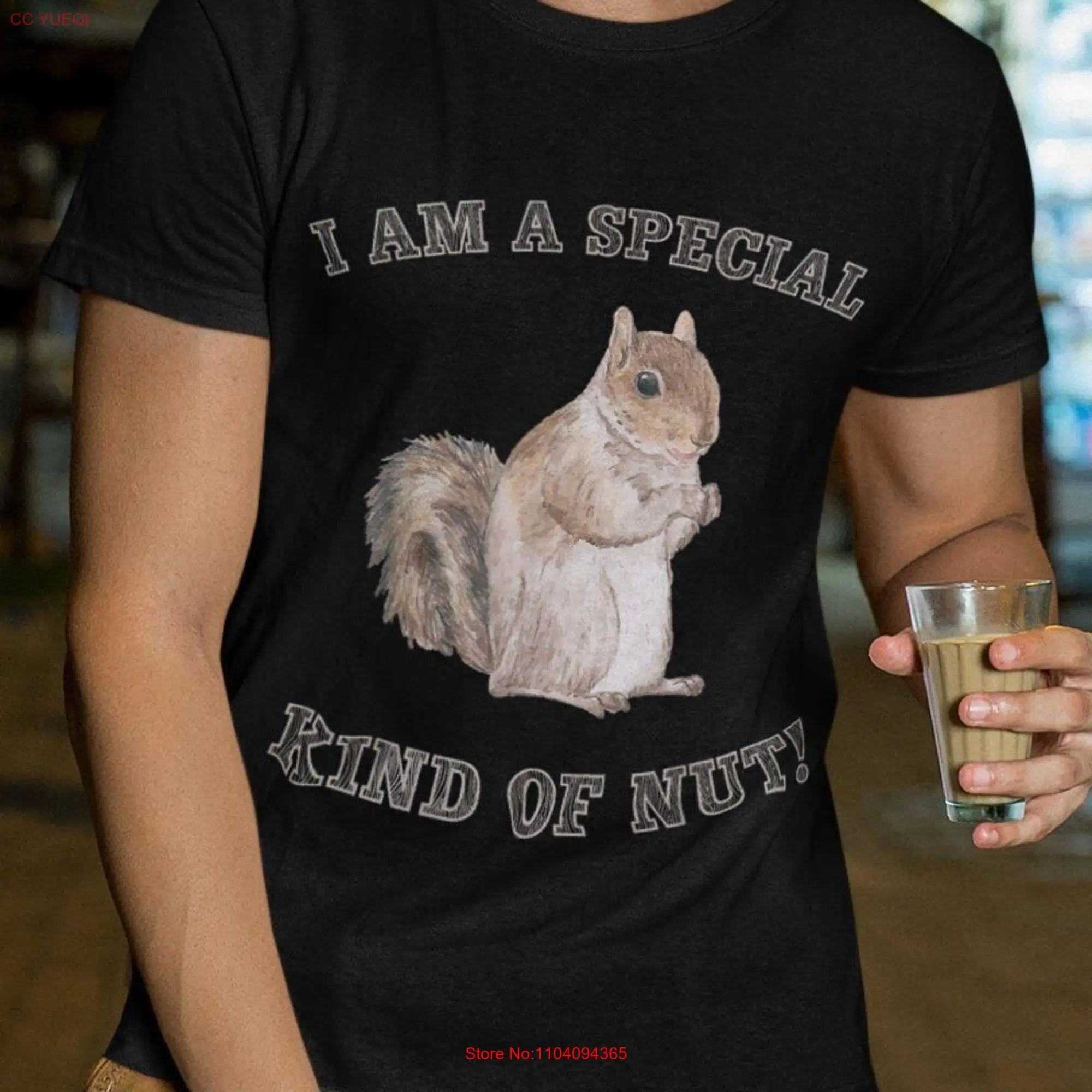 Cheeky Squirrel Fan Expressing Humorous Affection with I'm a Special Kind of Nut Forest Animal Funny T Shirt