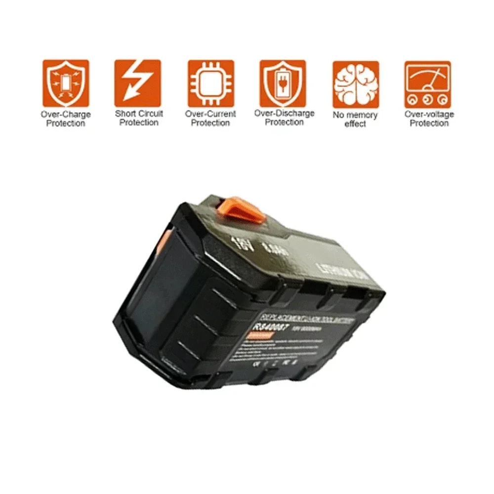 18V 8000mAh For AEG Lithium-Ion Battery For RIDGID R840087 R840085 L1815R L1850R L1830R R840083 Series Cordless Power Tool
