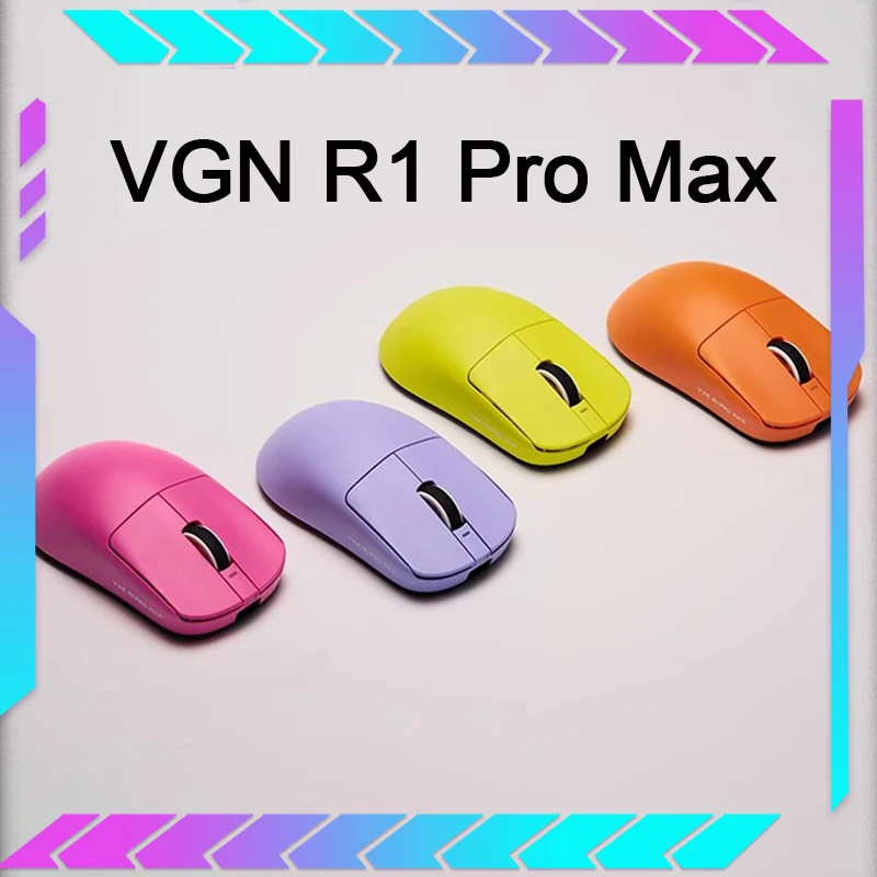 Vgn Vxe Dragonfly R1 Pro Max bezprzewodowa mysz lekka Paw3395 4k czujnik niskiego opóźnienia Fps Gaming Mouse ergonomiczna komputer dla graczy Mac