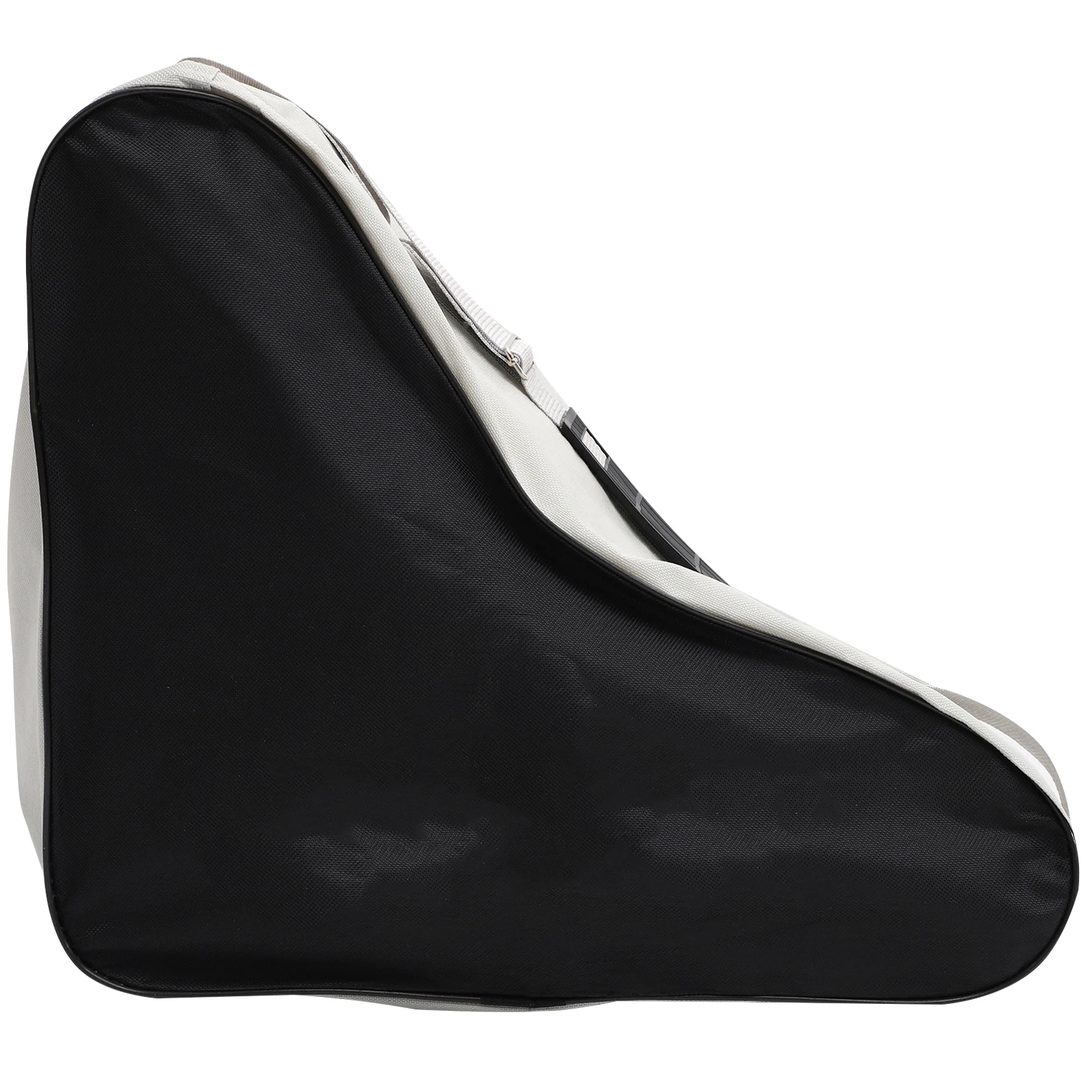 

Simple Black Roller Skates Bag Reusable Easy Clean Storage Pouch Portable Design Long Use Flashing Wheels Container