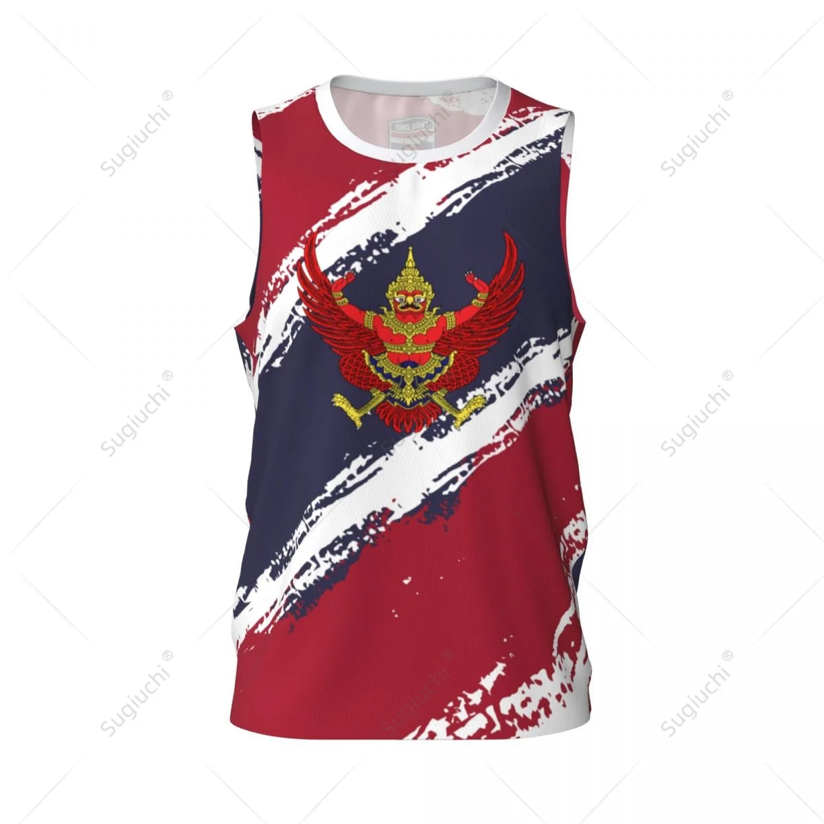Men Basketball Sports Thailand Flag Running Fitness Multifunction Jersey Sleeveless shirt Custom Name Nunber Exclusive